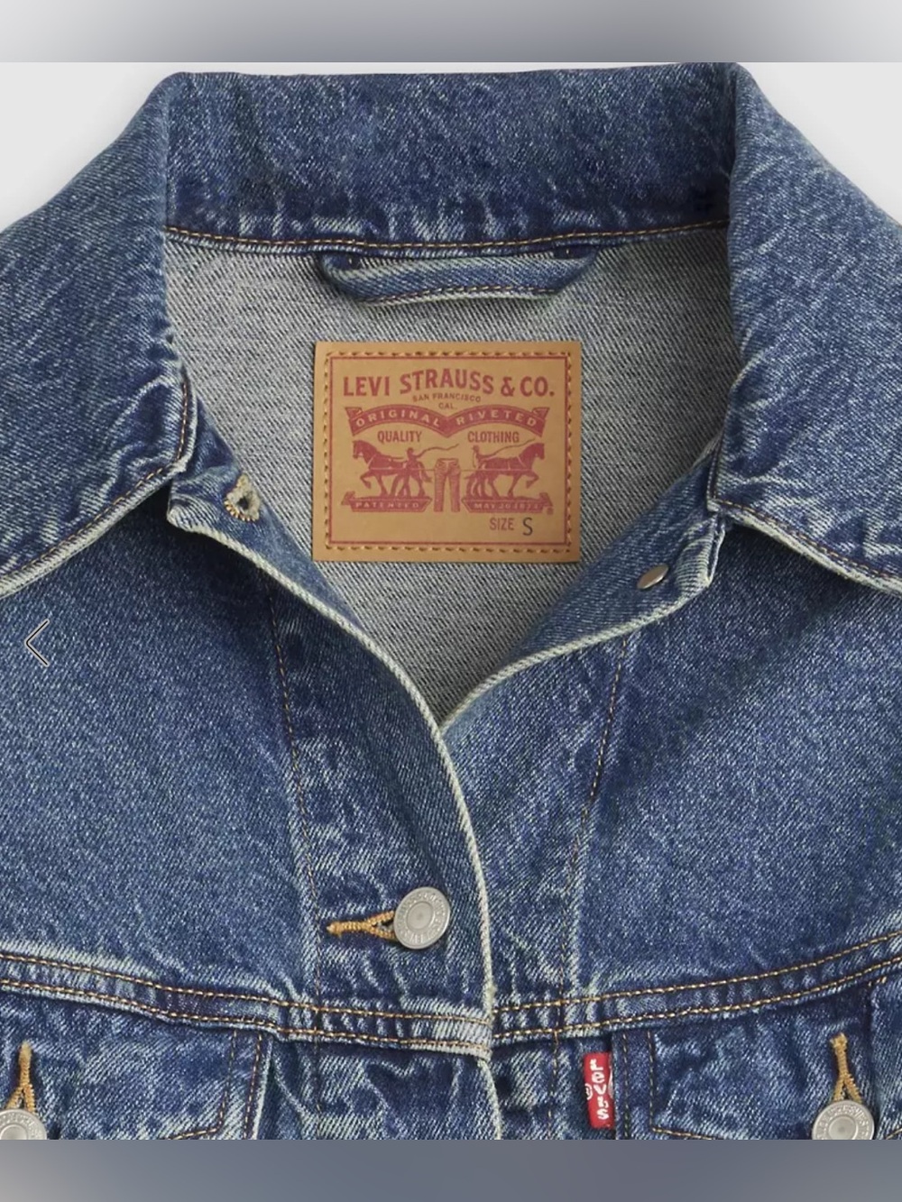 NWT-Levi's® Premium
SHRUNKEN '90S TRUCKER JACKET Size Small - Picture 6 of 16